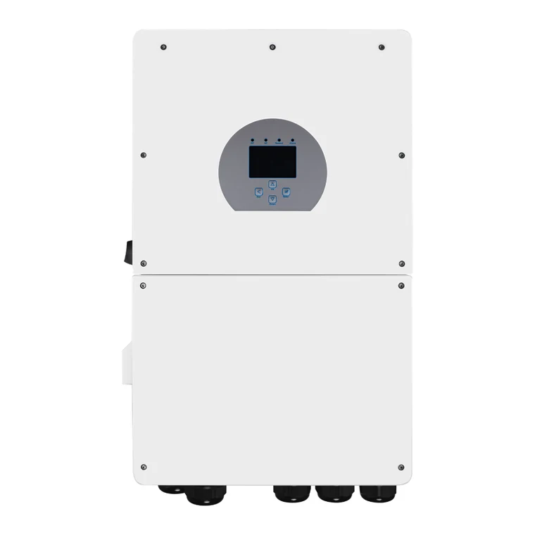 Product render of a standalone solar inverter unit